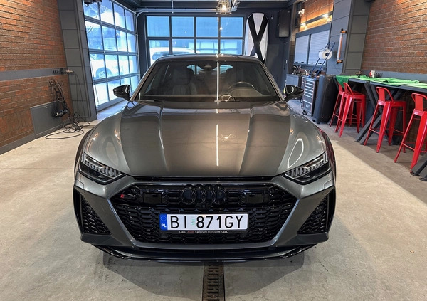 Audi RS7 cena 419000 przebieg: 52900, rok produkcji 2020 z Białystok małe 67